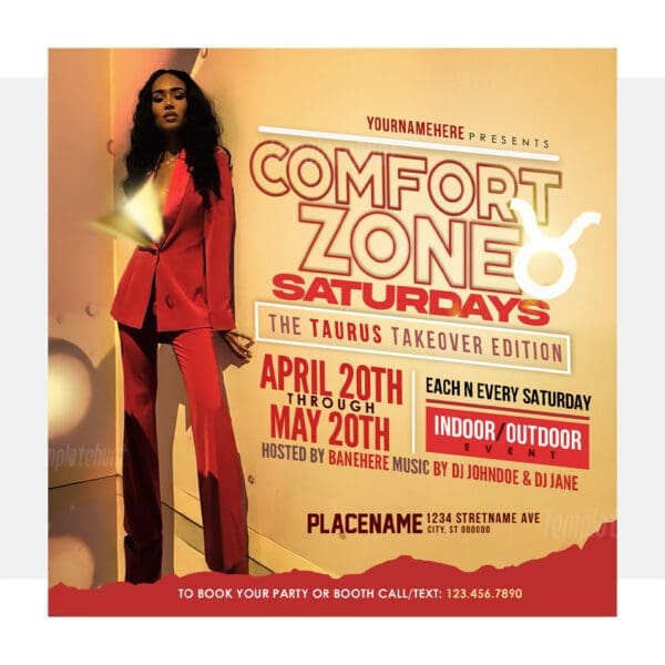 Comfort Zone Taurus Flyer Template