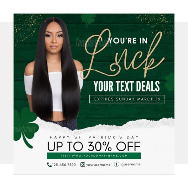 You're In Luck Deal Flyer Template