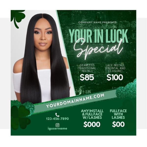 You're In Luck Flyer Template