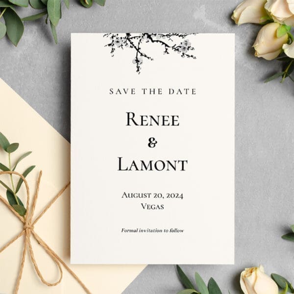 Save The Date Invitation 5" X 7" Template - Image 2