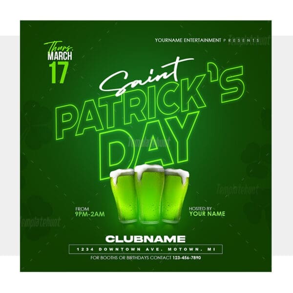 Saint Patrick's Day Invitation Template