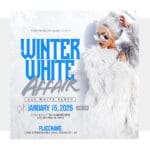 Winter White Party Invitation Template
